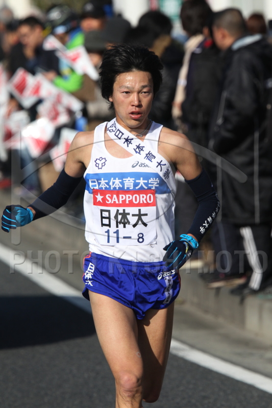 1225-16] 東京都 日本体育大学 陸上 駅伝 ユニフォーム 上下 上L 下S PHOTO